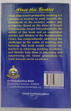Towards Teaching Excellence by Swami Nityasthananda, [Paperback] Swami Nityasthananda,